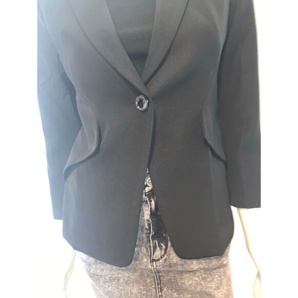Susie Lady Black Blazer Size Small - Picture 3 of 10